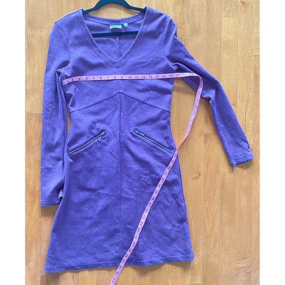 Athleta Golf Dress Women's S Small Purple Active‎ Knit Ponte Zipper Pocket Dress - Picture 8 of 12